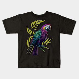 Colorful Parrot Kids T-Shirt